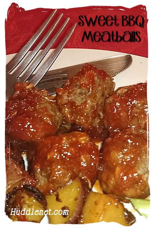 Sweet BBQ Meatballs are delicious, filling and gone before you know it! They are perfect for potlucks and large crowds.